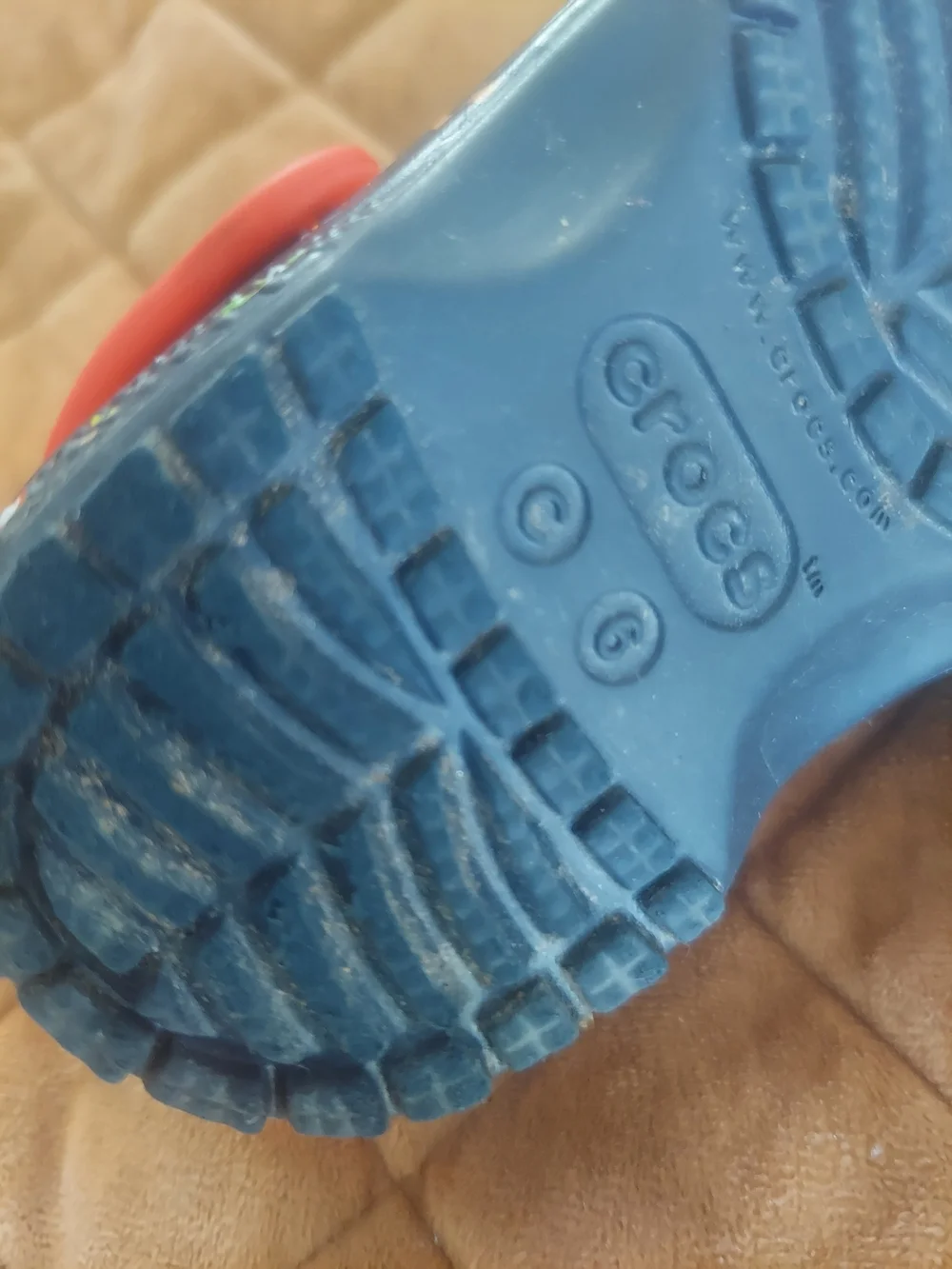 Crocs Kids' Navy Monster Skate Clogs with Red Strap Size C6 (Toddler 6)